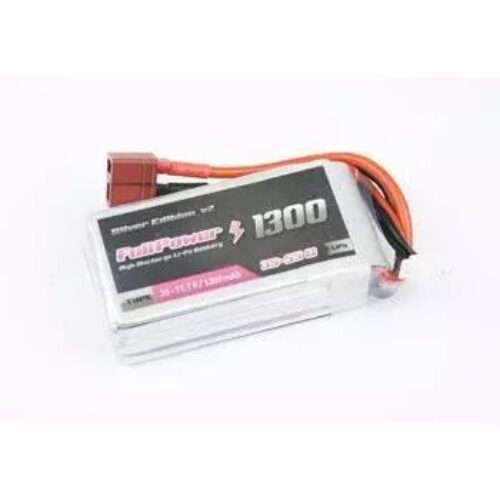 Batteria Lipo 3S 1300 mAh 35C Silver V2 – DEANS – FULLPOWER