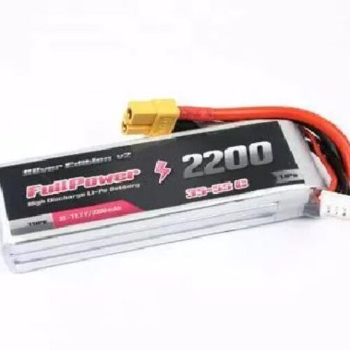 Batteria Lipo 3S 2200 mAh 35C Silver V2 – XT-60 – FULLPOWER