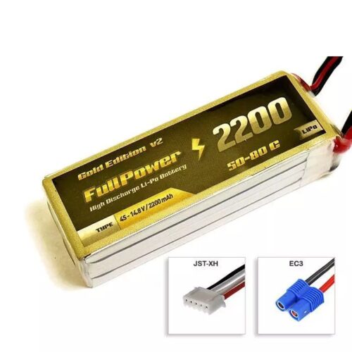 Batteria Lipo 4S 2200 mAh 35C Silver V2 – EC3 – FULLPOWER