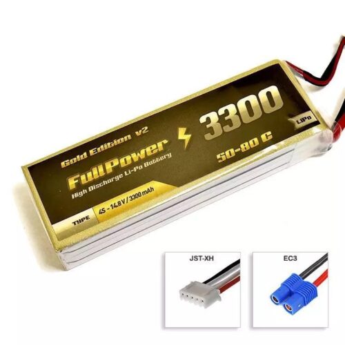 Batteria Lipo 4S 3300 mAh 50C Gold V2 – EC3 – FULLPOWER