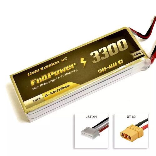 Batteria Lipo 4S 3300 mAh 50C Gold V2 – XT-60 – FULLPOWER