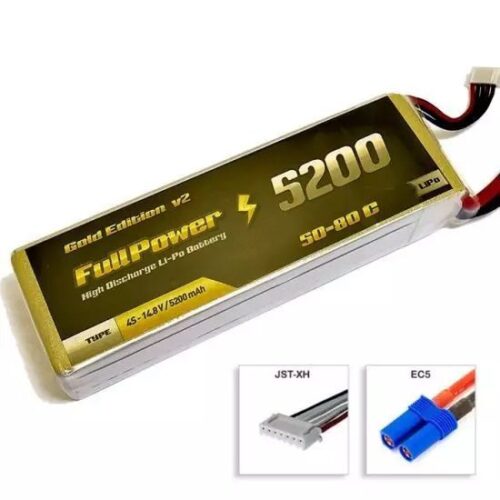Batteria Lipo 4S 5200 mAh 50C Gold V2 – EC5 – FULLPOWER
