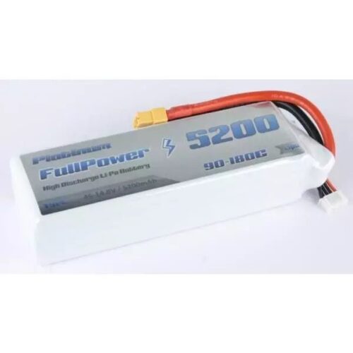 Batteria Lipo 4S 5200 mAh 90C PLATINUM – XT90 – FULLPOWER