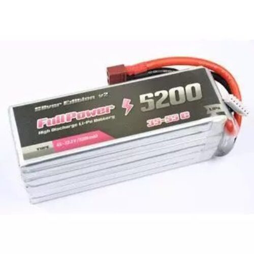 Batteria Lipo 4S 5200 mAh 35C Silver V2 – DEANS – FULLPOWER