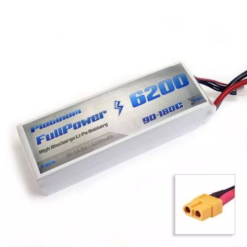 Batteria Lipo 4S 6200 mAh 90C PLATINUM – XT90 – FULLPOWER