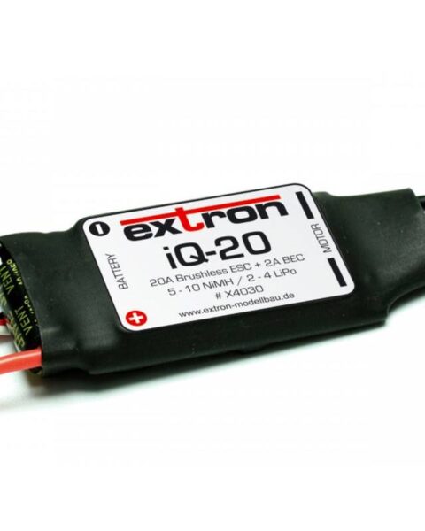 Extron iQ-20 Regolatore elettronico per motori Brushless ESC 20A 2-4 Lipo BEC (art. X4030)