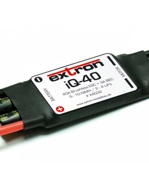 Extron iQ-40 Regolatore elettronico per motori Brushless ESC 40A 2-4 Lipo BEC (art. X4032)