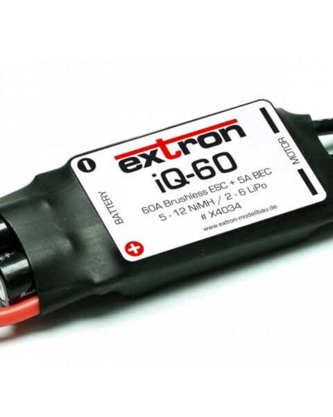 Extron iQ-60 Regolatore elettronico per motori Brushless ESC 60A 2-6 Lipo BEC (art. X4034)