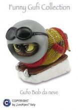 014-92961 Gufo Bob da neve- h 6 cm -  Gufetti collezionabili Les Alpes