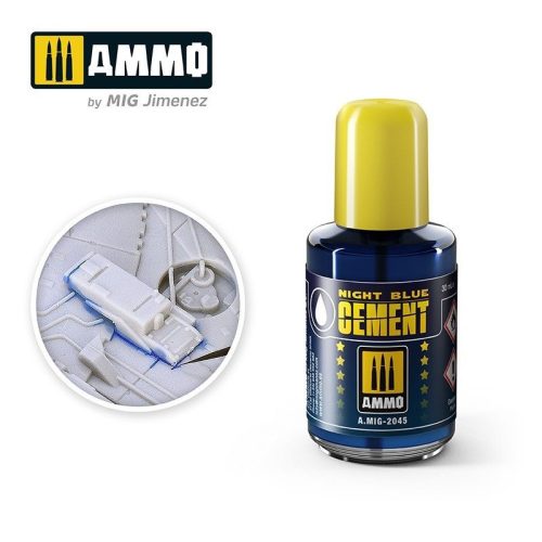 Night Blue Cement  (30mL) AMMO MIG 2045