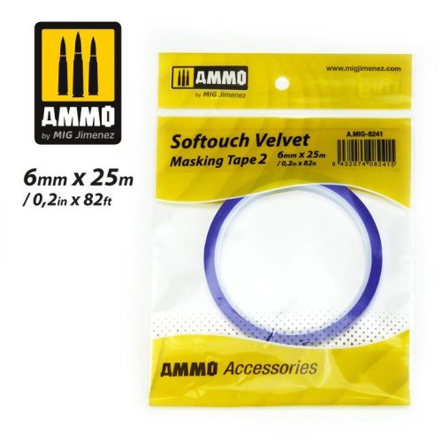 Nastro adesivo AMMO Velvet Softouch 2 (6 mm x 25 m) Ammo Mig 8241