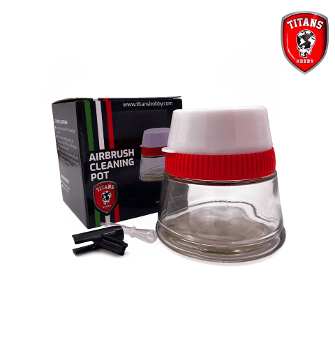 Stazione per la pulizia dell'aerografo con 3 filtri e supporto - TTH038 - TITANS HOBBY