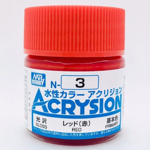 N003 Gunze Acrysion serie N Acrilico Rosso Lucido 10ml