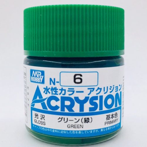 N006 Verde Lucido colore acrilico Gunze Acrysion serie N boccetta da 10ml