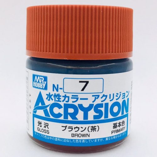 N007 Marrone Lucido colore acrilico Gunze Acrysion serie N boccetta da 10ml