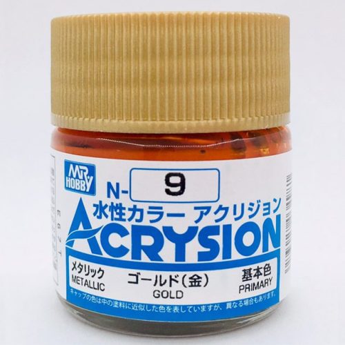 N009 Gold – Metallic colore acrilico Gunze Acrysion serie N boccetta da 10ml