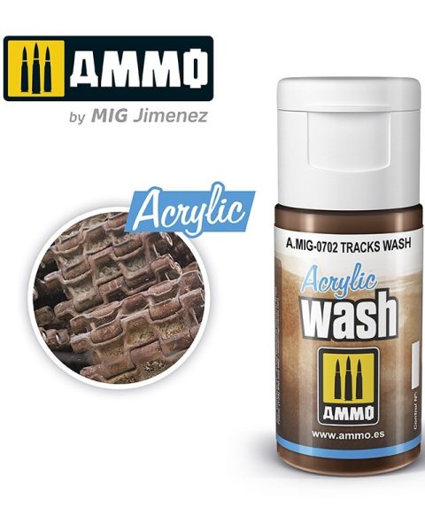 0702 AMMO MIG ACRYLIC WASH Tracks Wash (15ml)