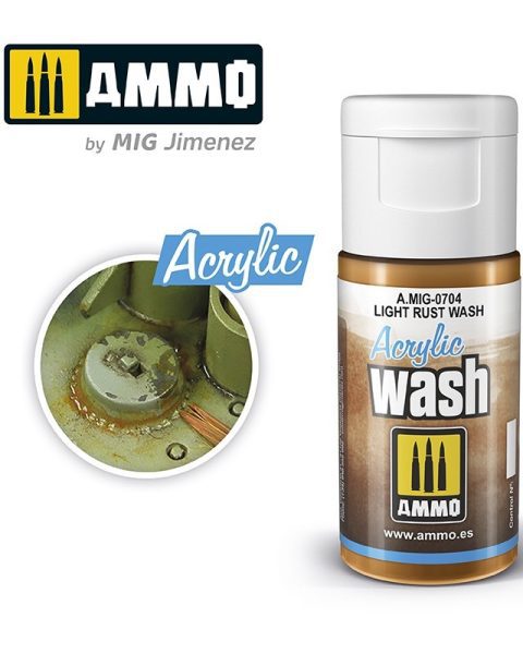 0704 AMMO MIG ACRYLIC WASH Light Rust Wash (15ml)