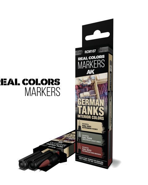 AK Pennarelli RCM107 Set 3 pezzi Real Color Marker