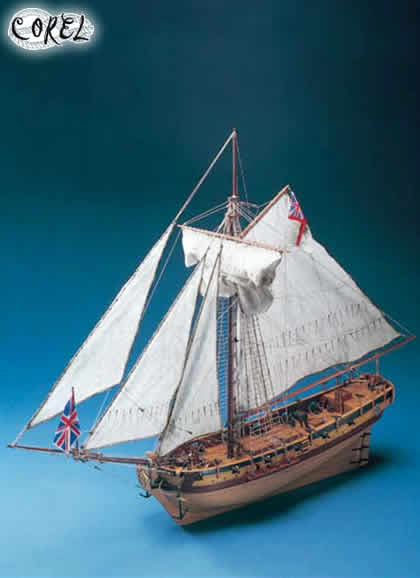 H.M.S. RESOLUTION - Cutter inglese del secolo XVIII. scala 1:50 COREL SM38