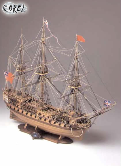 H.M.S. BELLONA - Vascello Britannico da 74 cannoni del 1780 scala 1:100 COREL SM54