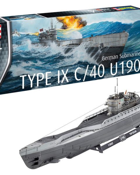Sommergibile tedesco Tipo IX C/40 U190  SCALA 1:144 REVELL + 05167