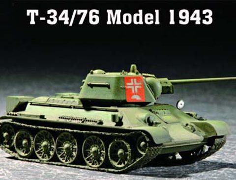Soviet T-34/76 MOD.1943 scala 1:72 TRUMPETER - TR07208