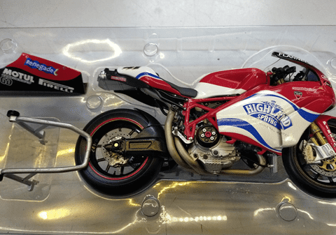 122040241 Minichamps 1.12 Ducati 999RS Noriyuki Haga WSB 2004 scala 1:12 Capirossi