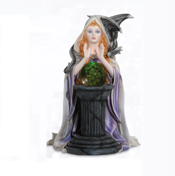 Strega Jadis con sfera in Cristallo cm26 Les Alpes 042-611