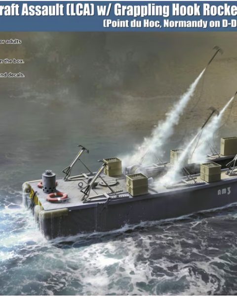 US Rangers Landing Craft Assault (LCA) With Grappling Hook Rocket Launchers (Point Du Hoc, Normandy On D-Day, 6 June, 1944) scala 1:35 - GECKO MODELS 35GM0090