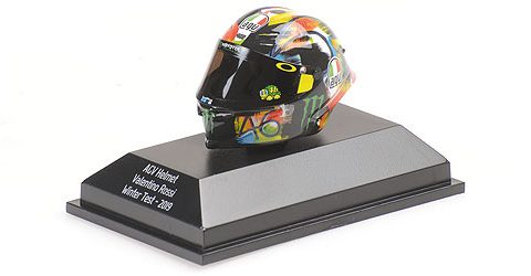 CASCO AGV VALENTINO ROSSI WINTER TEST 2019 Scala 1:8 MINICHAMPS - 399190066