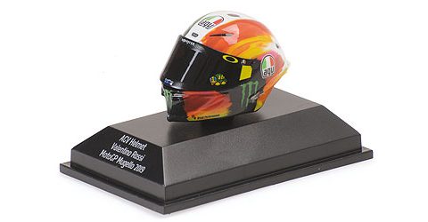 CASCO AGV VALENTINO ROSSI MOTOGP MUGELLO 2019 Scala 1:8 MINICHAMPS - 399190086