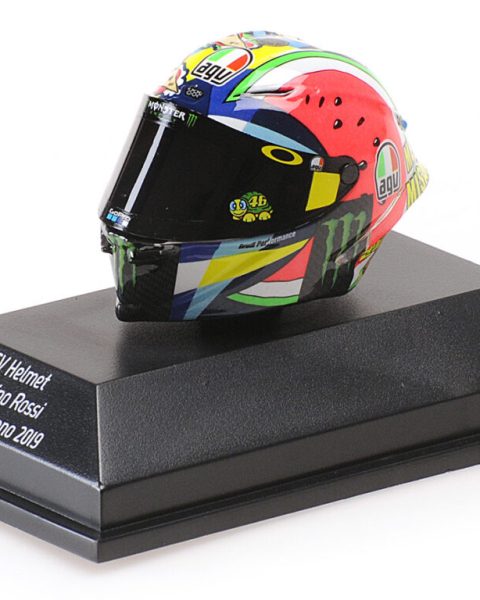 CASCO AGV VALENTINO ROSSI MOTOGP MISANO 2019 Scala 1:8 MINICHAMPS - 399190096