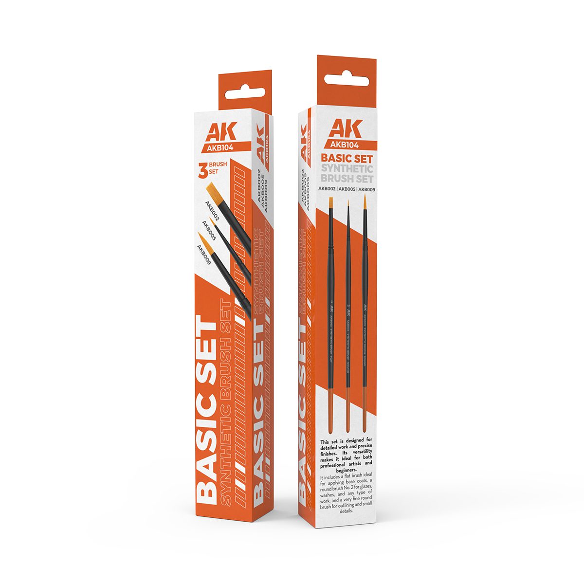 BASIC BRUSHES SET - AK INTERACTIVE AKB104 - immagine 2