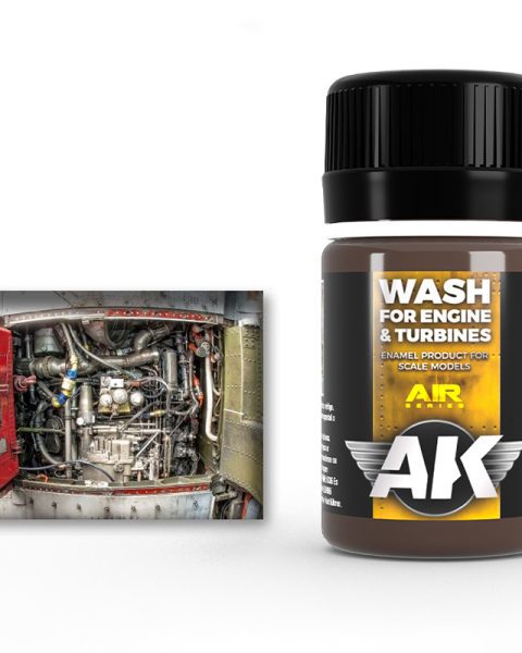 AK2033 AIRCRAFT ENGINE WASH 35ml AK INTERACTIVE