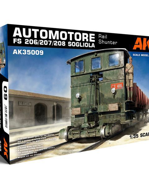 AUTOMOTORE FS 206/207/208 SOGLIOLA RAIL SHUNTER – TREN DE MANIOBRAS scala 1:35 AK INTERACTIVE - AK35009