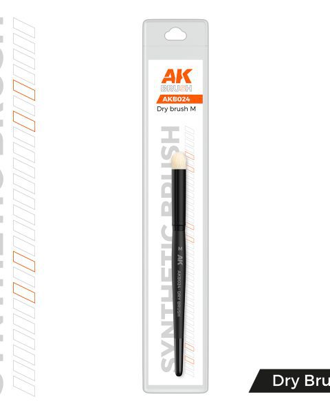 AK SYNTHETIC DRY BRUSH – M - AK INTERACTIVE AKB024