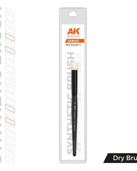 AK SYNTHETIC DRY BRUSH – L - AK INTERACTIVE AKB025