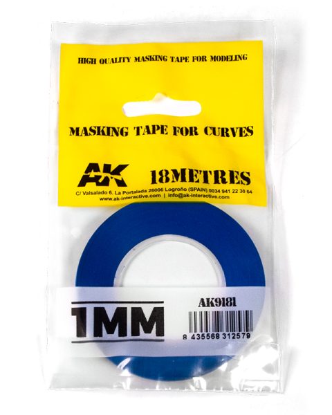 Mascheratore per curve 1mm x 18m - AK INTERACTIVE - AK9181