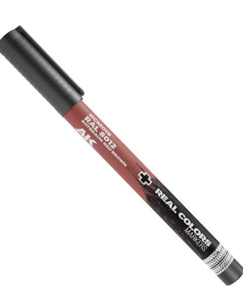 RAL 8012 ROTBRAUN-RED BROWN  – RC MARKER –  AK INTERACTIVE - RCM019