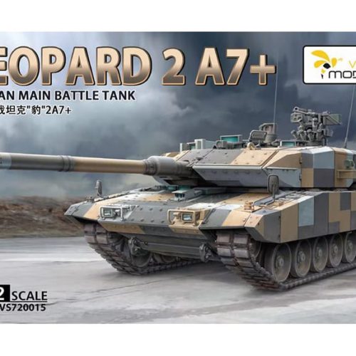German Main Battle Tank Leopard 2 A7+ Metal barrel +Metal tow cable scala 1:72 VESPID MODELS – VS720015