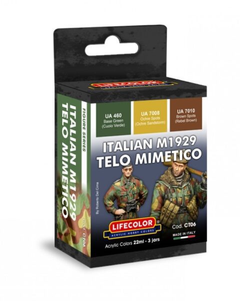 SET Colori Acrilici - Schema Telo Mimetico Italiano - Lifecolor CT06