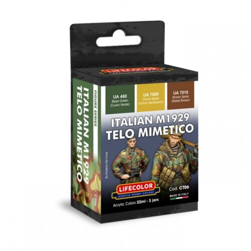 SET Colori Acrilici – Schema Telo Mimetico Italiano – Lifecolor CT06