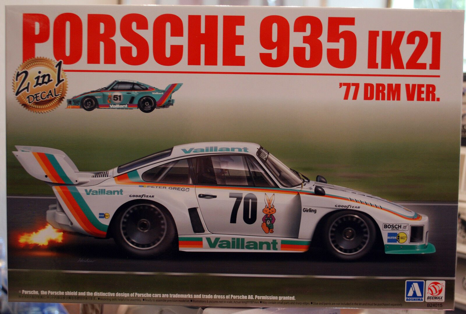 1977 Porsche 935 K2 scala 1:24 AOSHIMA B24015