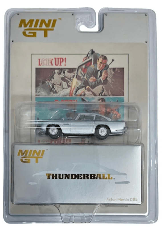 ASTON MARTIN DB5 “THUNDERBALL” 007 JAMES BOND scala 1:64 ENGLISH VERSION MINI-GT - MGT00901-007E