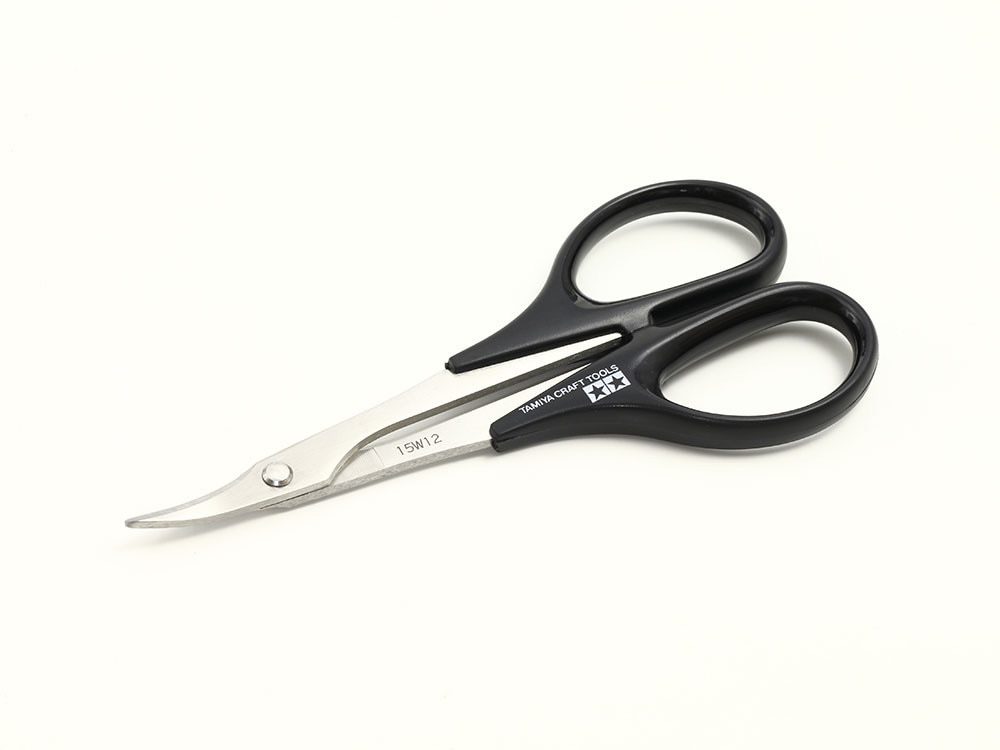 74005 - CURVED SCISSORS for PLASTIC - TAMIYA
