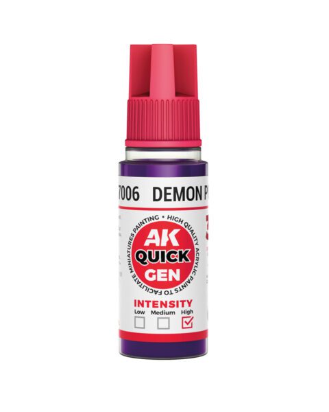 Quick Gen 17006 DEMON PURPLE colore acrilico perfetto per miniature e Fantasy.