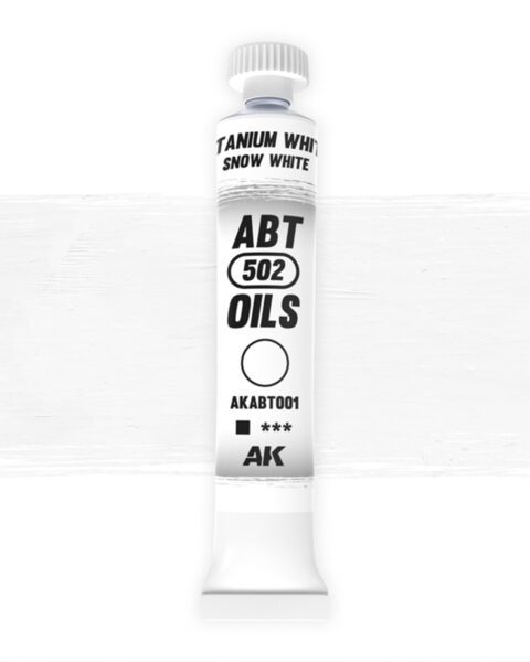 AKABT001 - Colore ad OLIO - Titanium White/Snow white 20 ml. AK INTERACTIVE