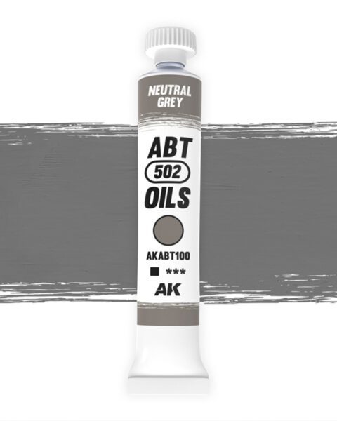 AKABT100 - Colore ad OLIO - Neutral Grey 20 ml. AK INTERACTIVE