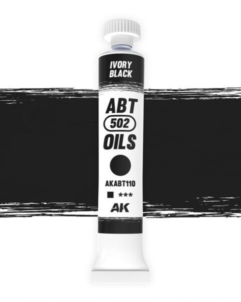 AKABT110 - Colore ad OLIO - Ivory Black 20 ml. AK INTERACTIVE